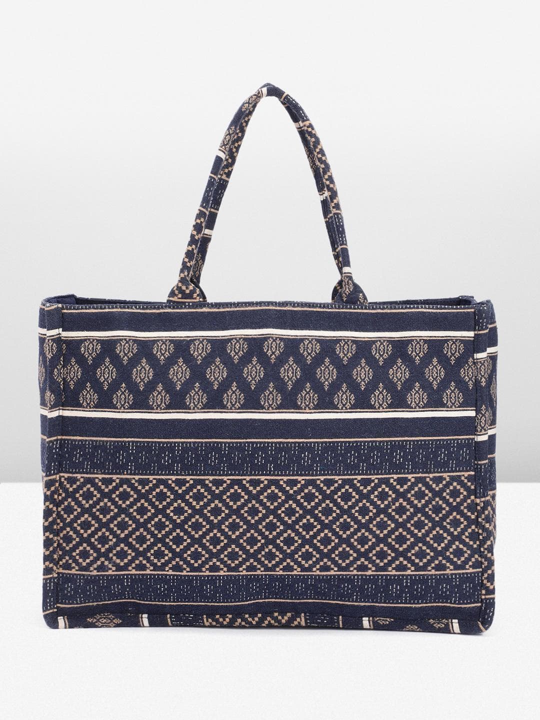 Buy Anouk Ethnic Motifs Printed Oversized Structured Tote Bag - - Accessories for Women