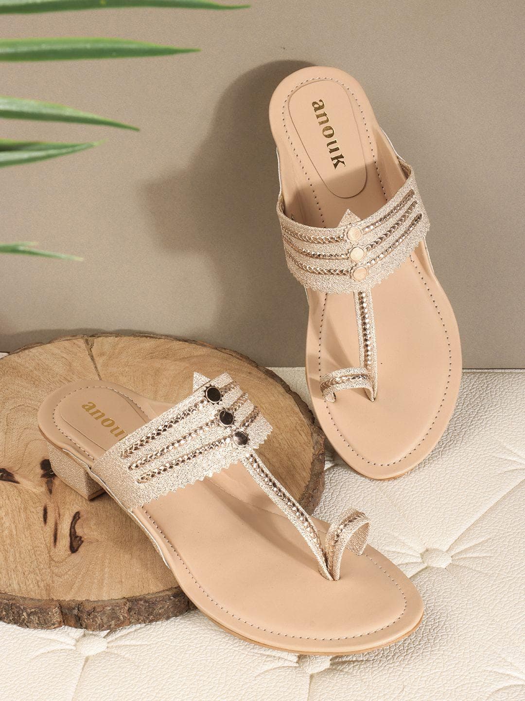 Anouk Kolpuri Block Heel Sandals