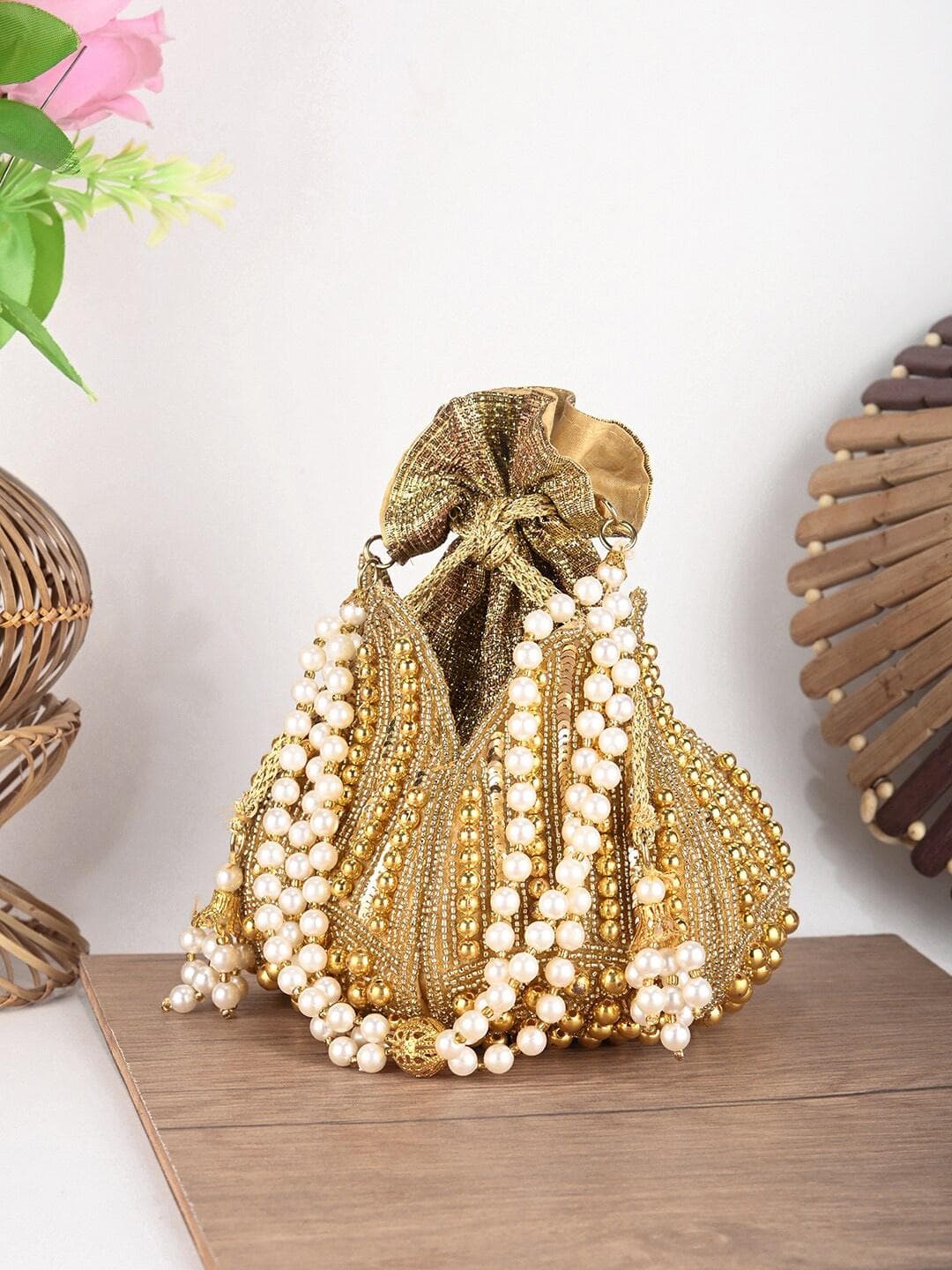 Anouk Embellished Potli Clutch