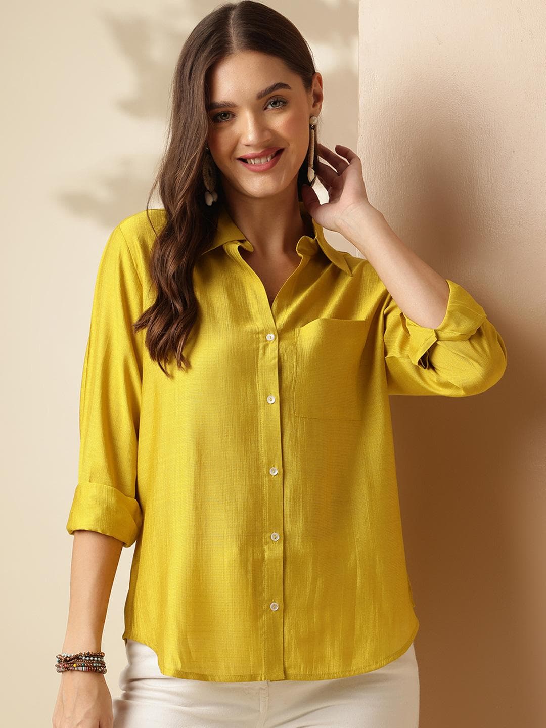 Anouk Spread Collar Casual Shirt