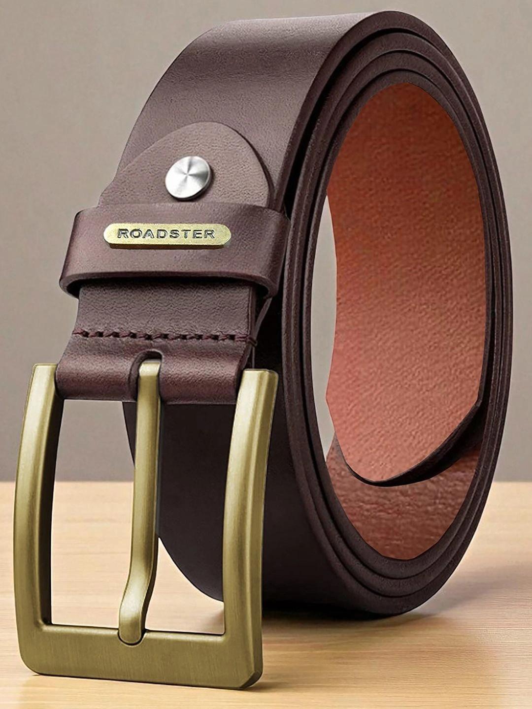 Buy The Roadster Lifestyle Co. Men Genuine Leather Formal Belt - - Accessories for Men