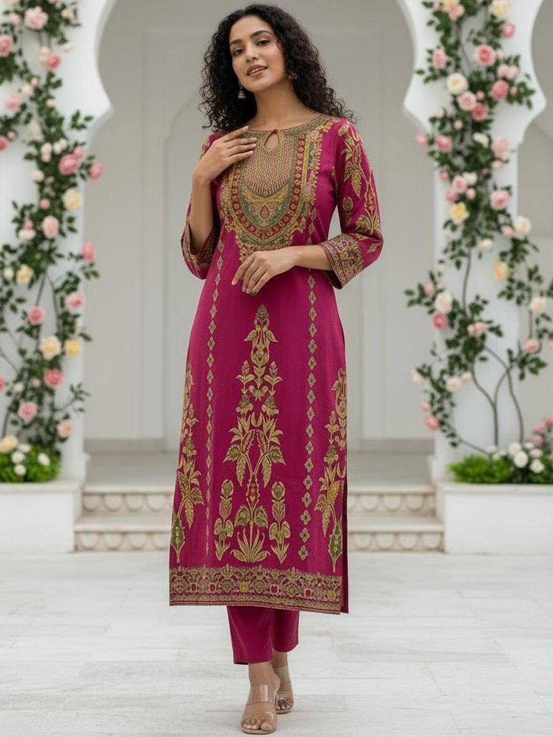 Anouk Women Floral Printed Kurta