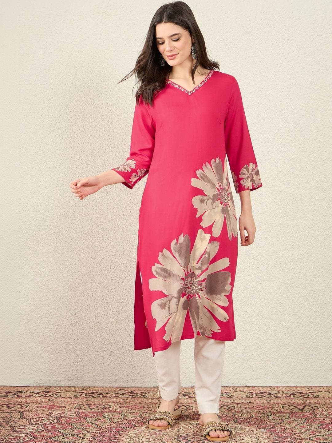 Anouk Women Floral Printed Kurta