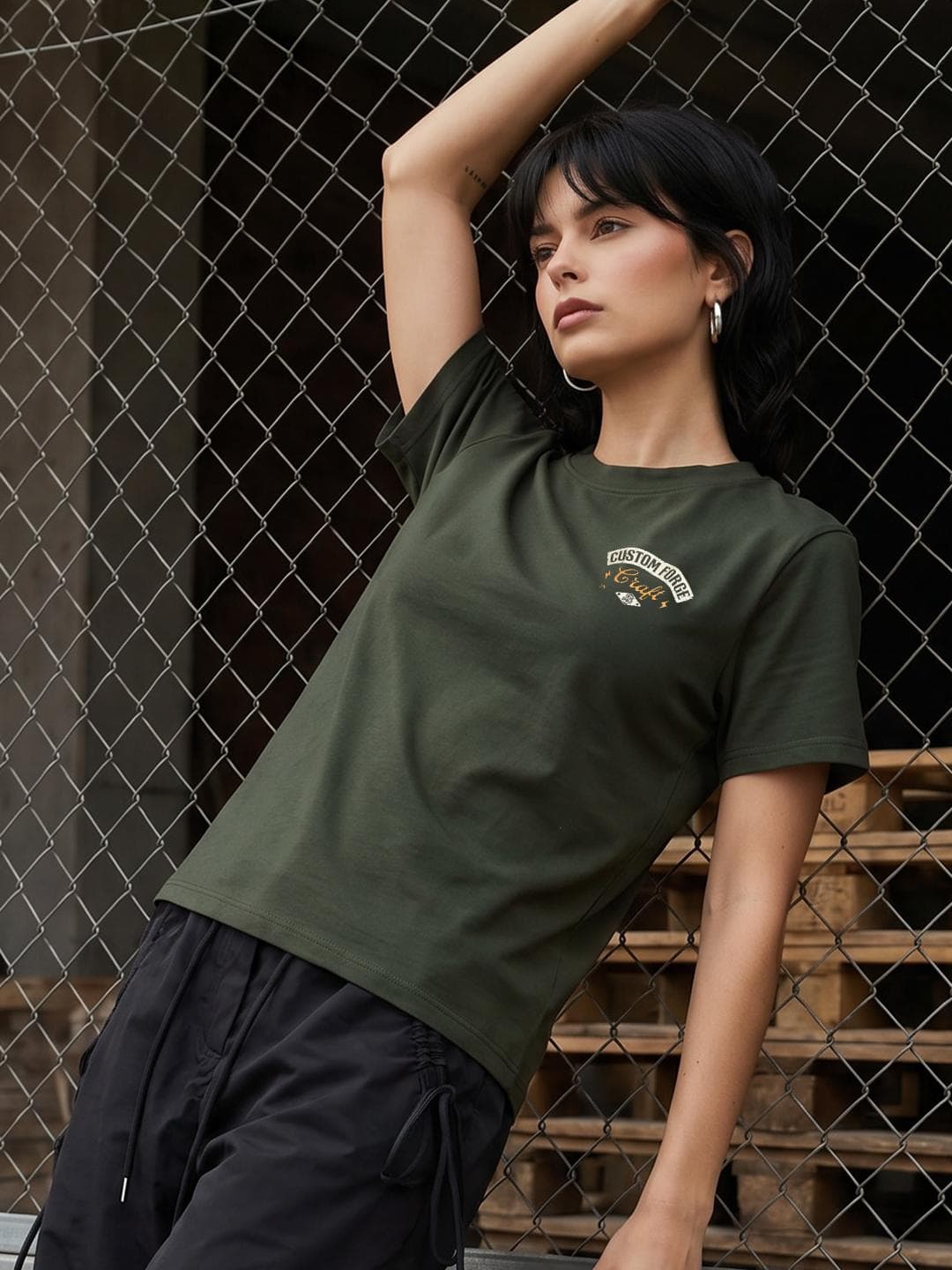 The Roadster Life Co. Typography Printed T-shirt
