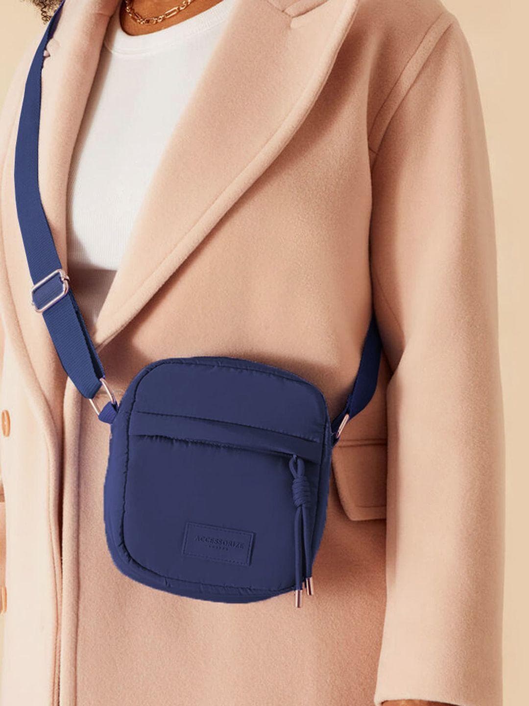 Accessorize London Women Recycled Nylon Messenger Sling Bag