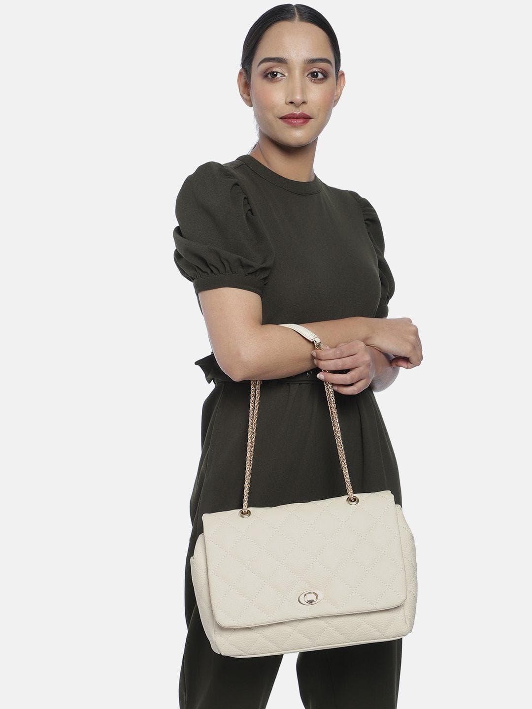Buy Accessorize London Women Faux Leather Magda Oversized Shoulder - - Accessories for Women