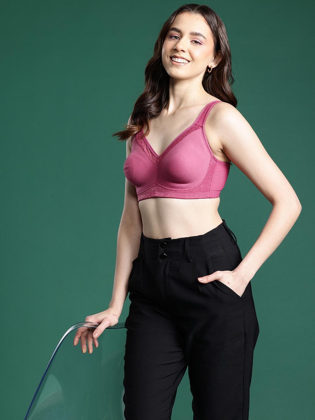 Buy DressBerry Solid Full Coverage Non Padded Bra - - Apparel for Women