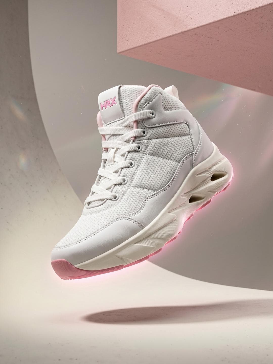 HRX by Hrithik Roshan Women Mesh High-Top Training or Gym Non-Marking Shoes