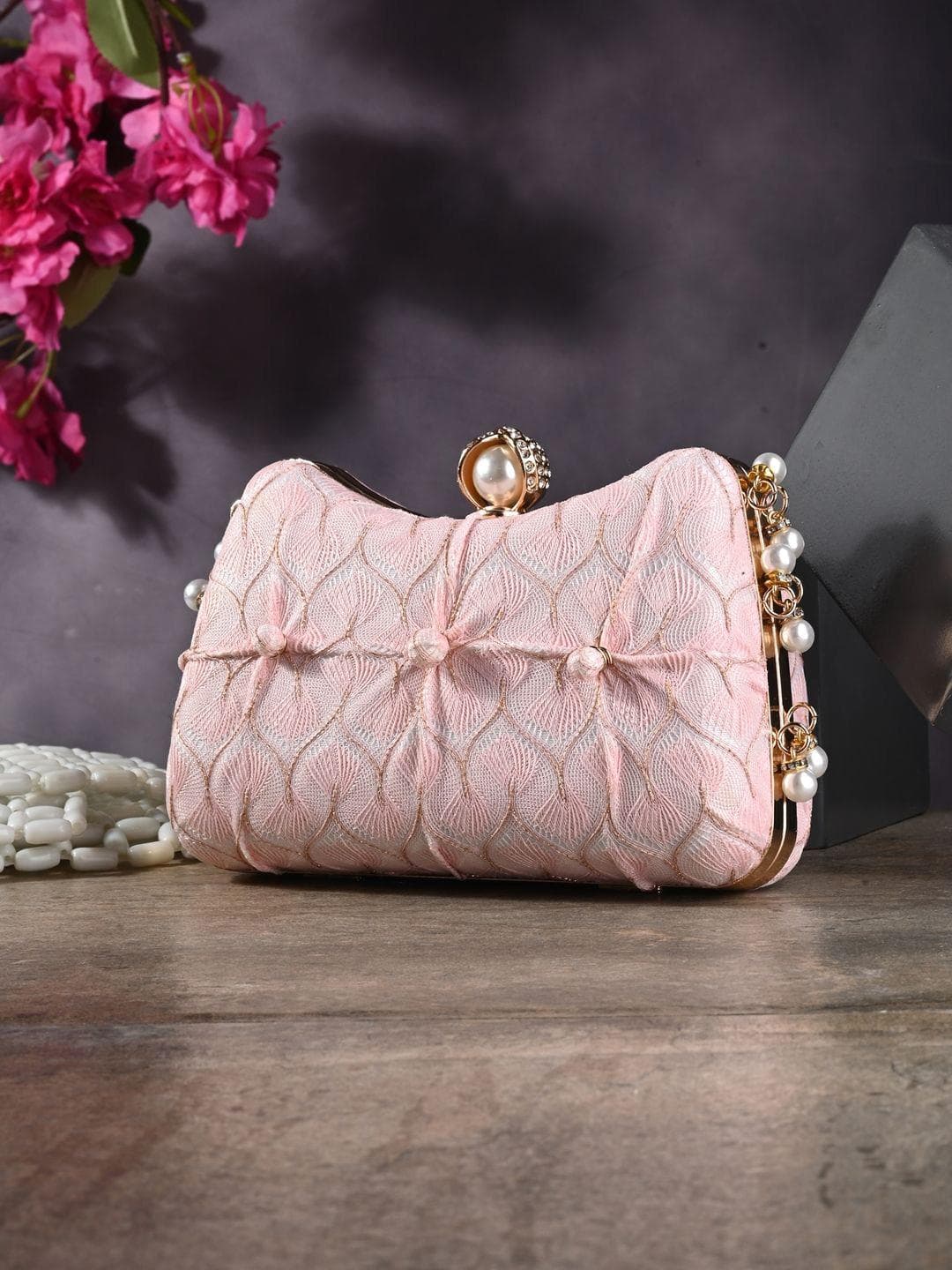 Buy DressBerry Embellished Box Clutch - - Accessories for Women