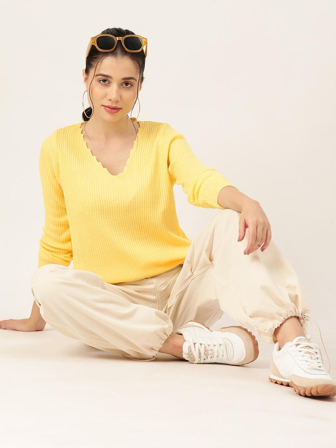 DressBerry Acrylic Ribbed Pullover