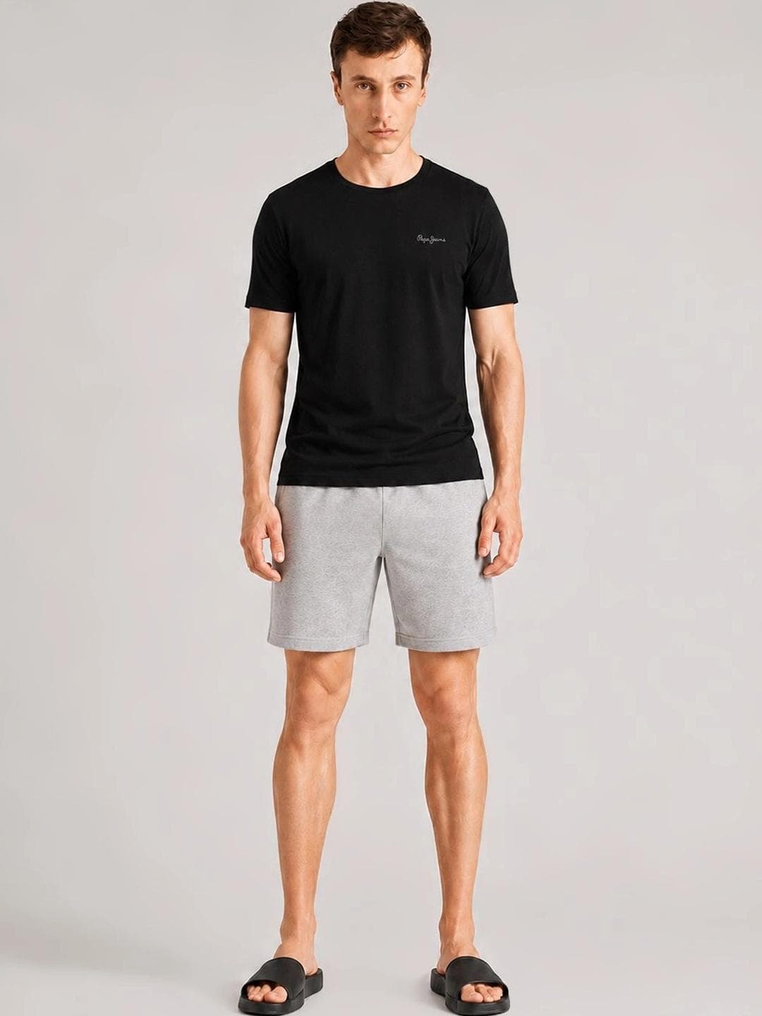 Buy Pepe Jeans Men Crew Neck Relaxed Fit Lounge Tshirt - - Apparel for Men