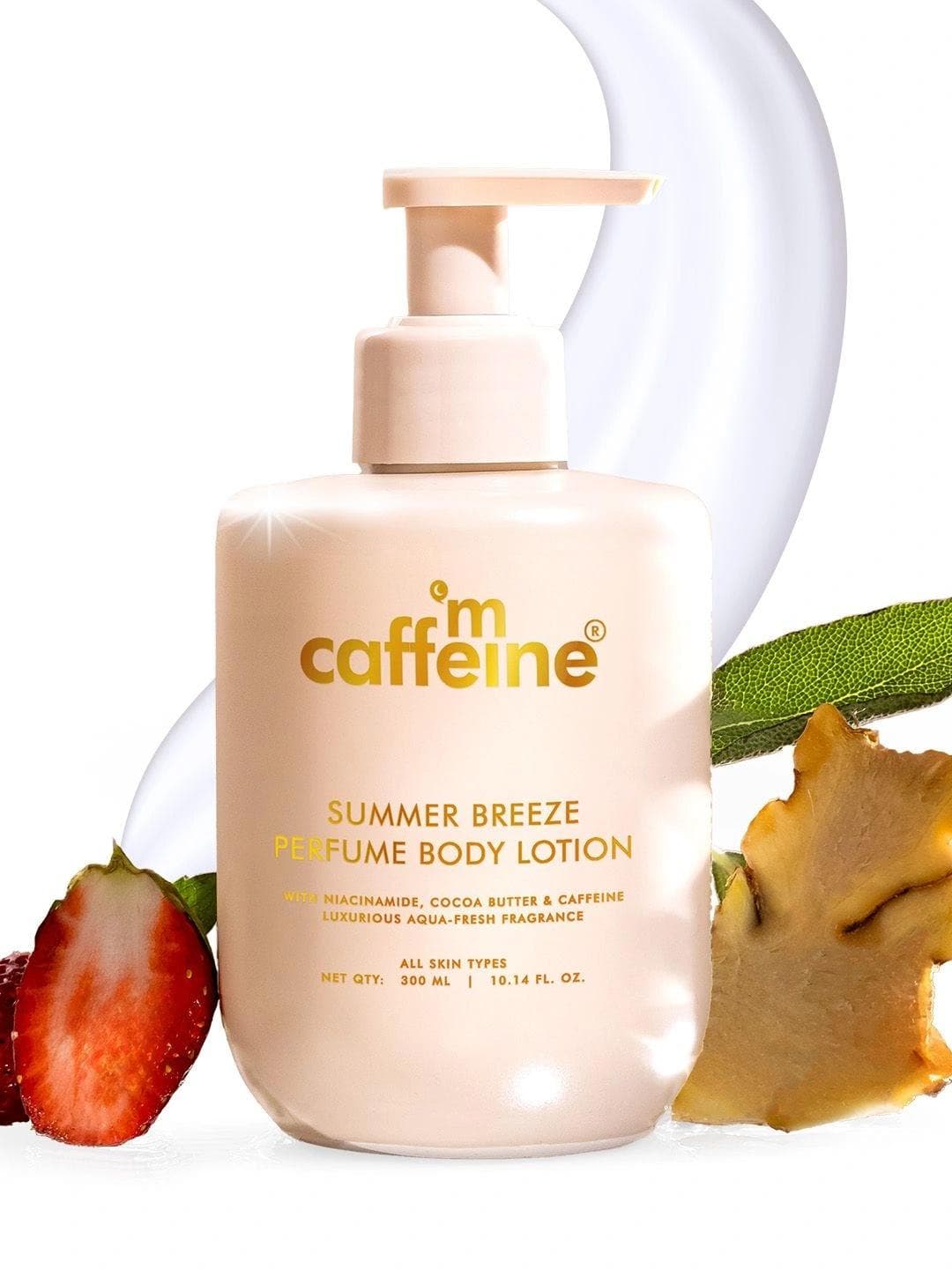 Buy MCaffeine Summer Breeze Body Lotion With Niacinamide Cocoa Butter & Caffeine 300 Ml - - Personal Care for Unisex
