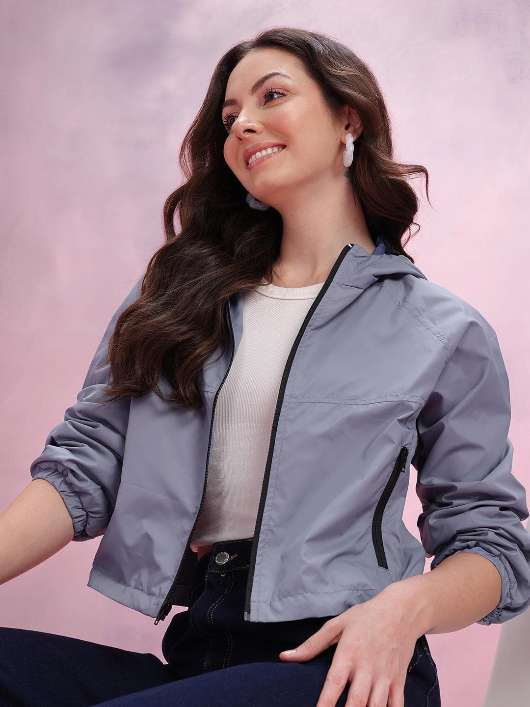 DressBerry Hooded Bomber Jacket