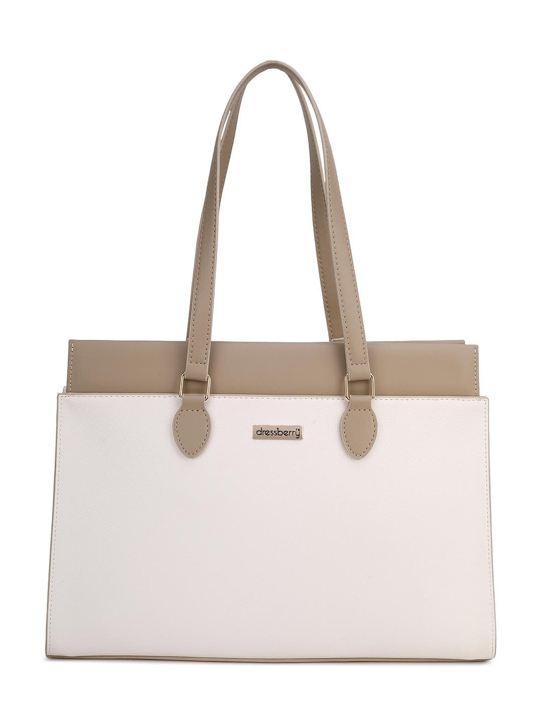 DressBerry Textured Shopper Shoulder Bag
