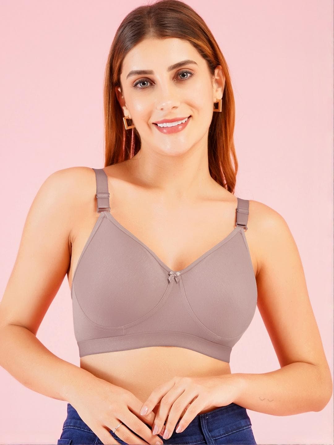 DressBerry Seamless Non Padded Minimizer Bra