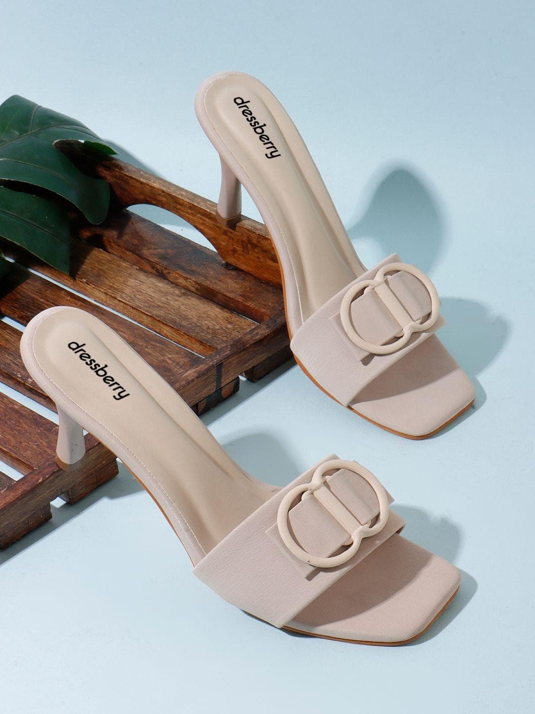 DressBerry Slim Heeled Mules
