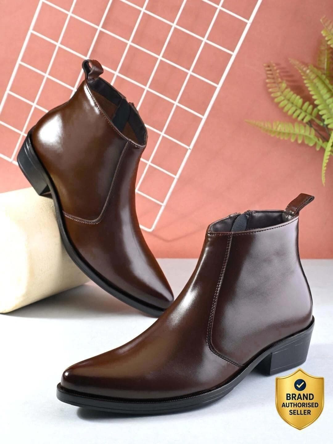Buy The Roadster Lifestyle Co Men Round Toe Zip Chelsea Boots - - Footwear for Men