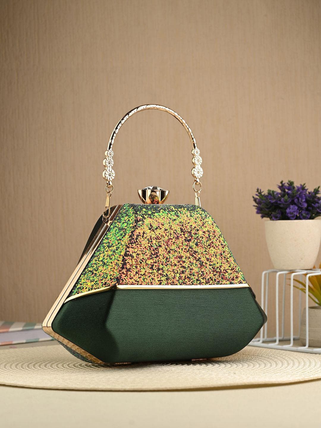 Buy DressBerry Embellished Box Clutch - - Accessories for Women