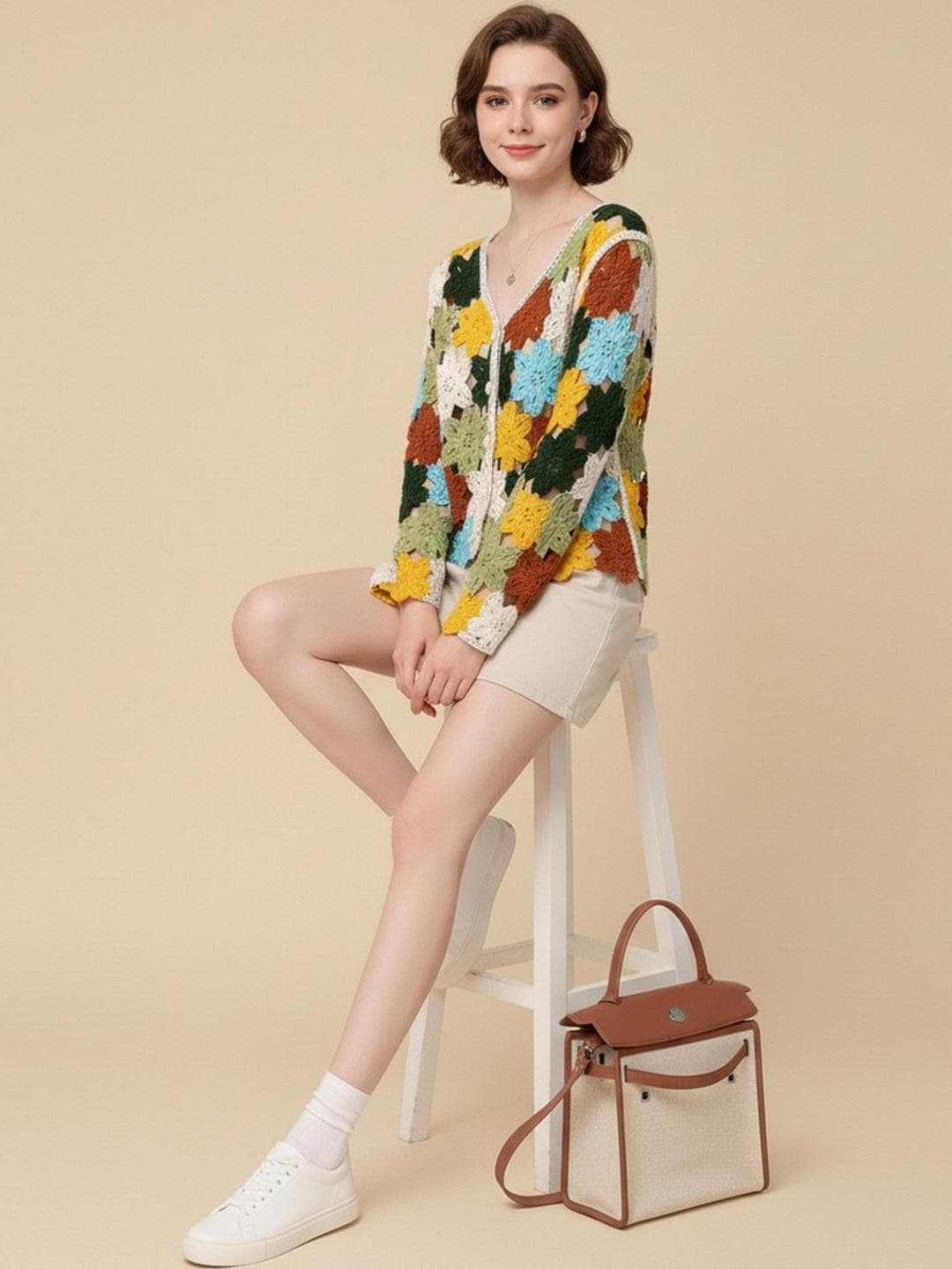 DressBerry Women Floral Printed Cardigan