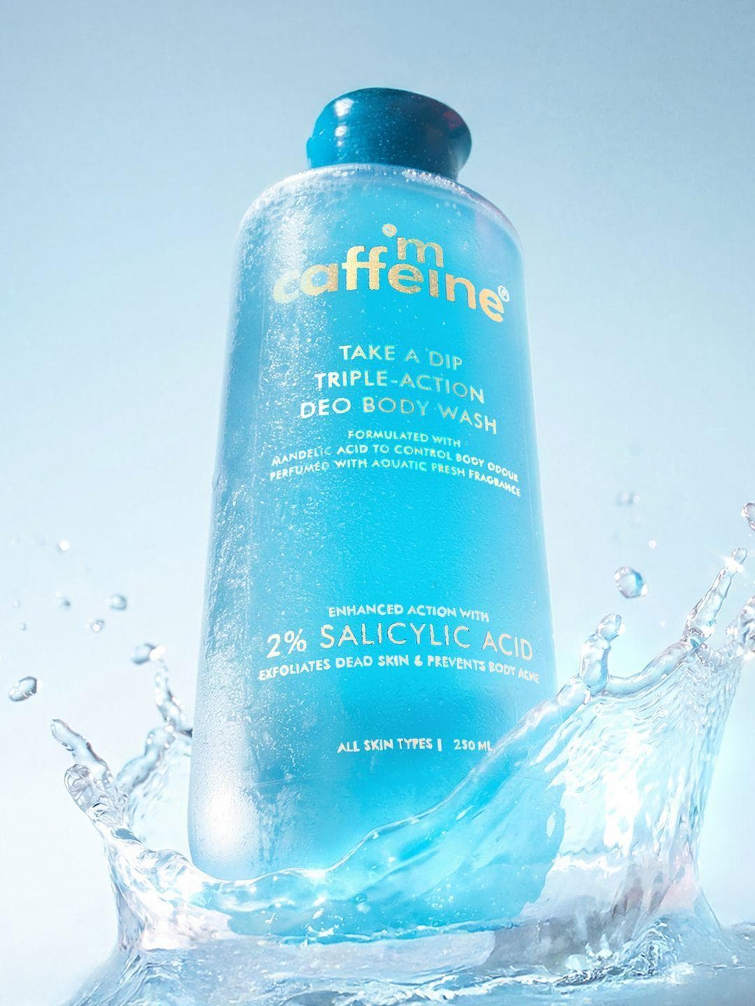 Buy MCaffeine Take A Dip 3 In 1 Perfume Body Wash, Odour Control Aqua Fresh 250 Ml - - Personal Care for Unisex