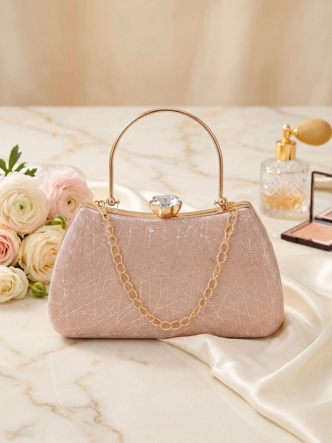 MISHA Textured Box Clutch