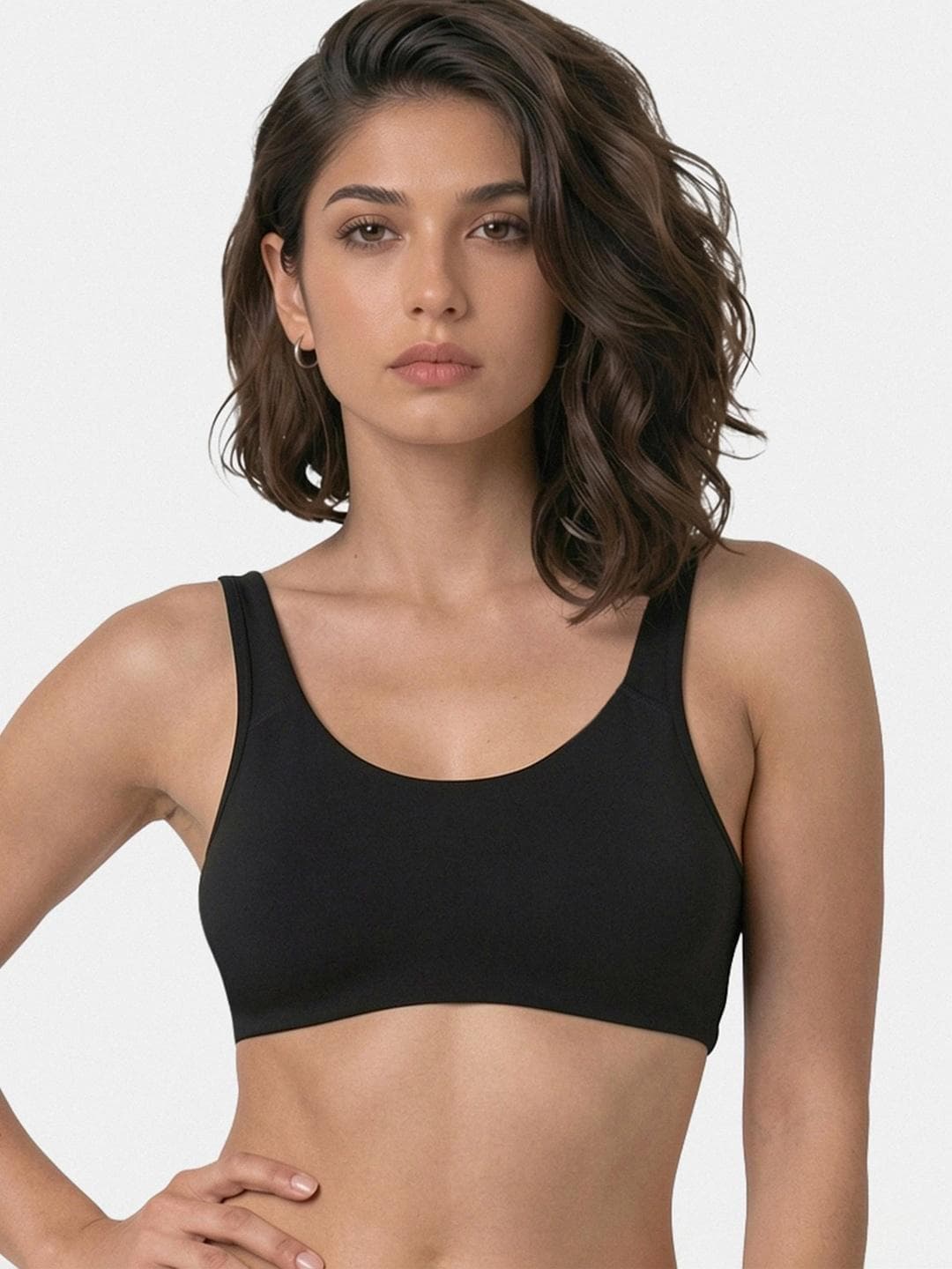 Buy Enamor Non Padded Wirefree & High Coverage Low Impact Sports Bra Sb06 - - Apparel for Women