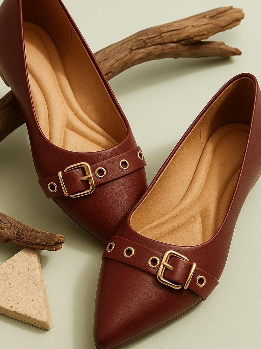 Buy DressBerry Pointed Toe Lightweight Ballerinas - - Footwear for Women