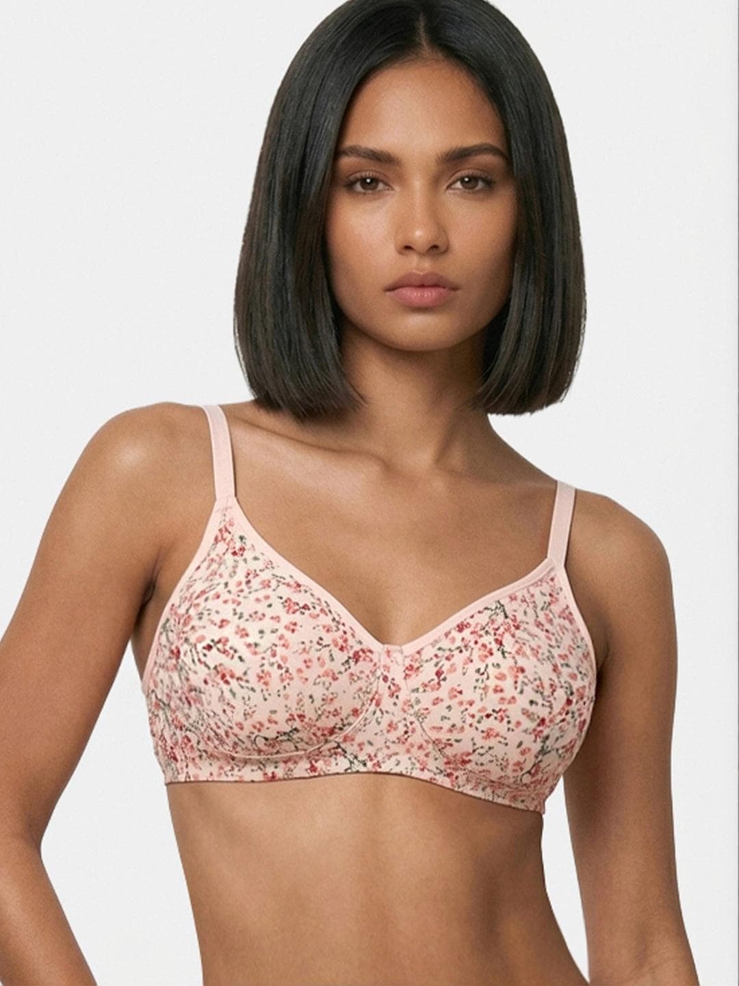 Buy Enamor Non Padded Wirefree High Coverage Stretch Cotton Everyday Bra A042 - - Apparel for Women