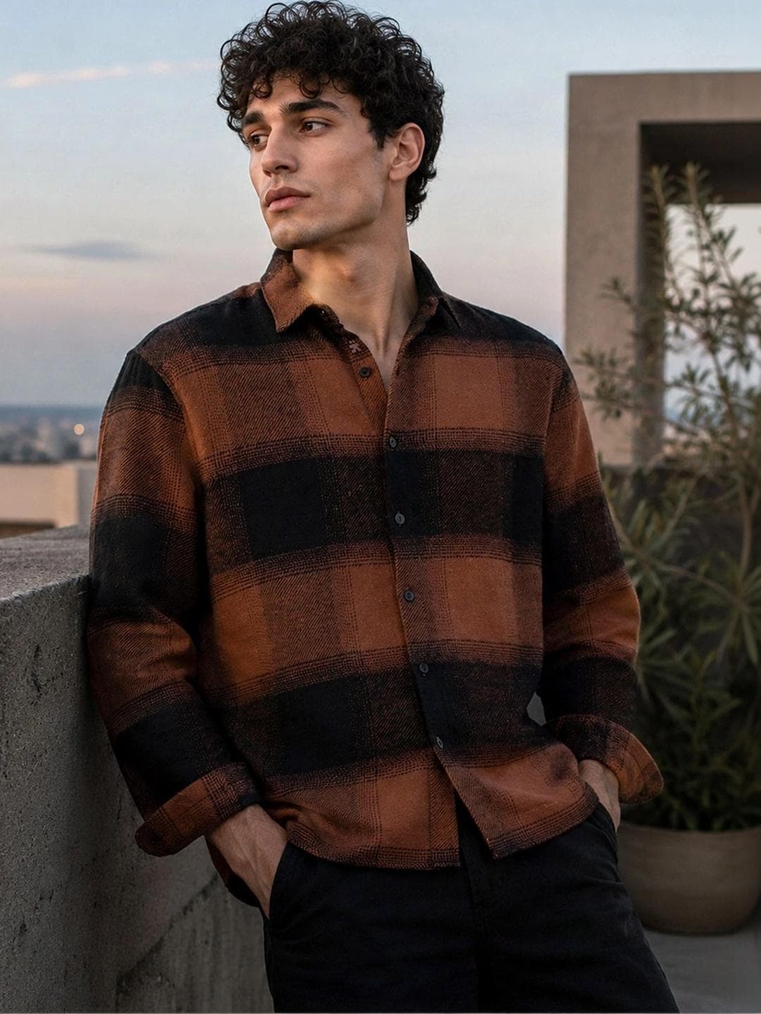 CAHOOT Men Standard Tartan Checks Checked Casual Shirt