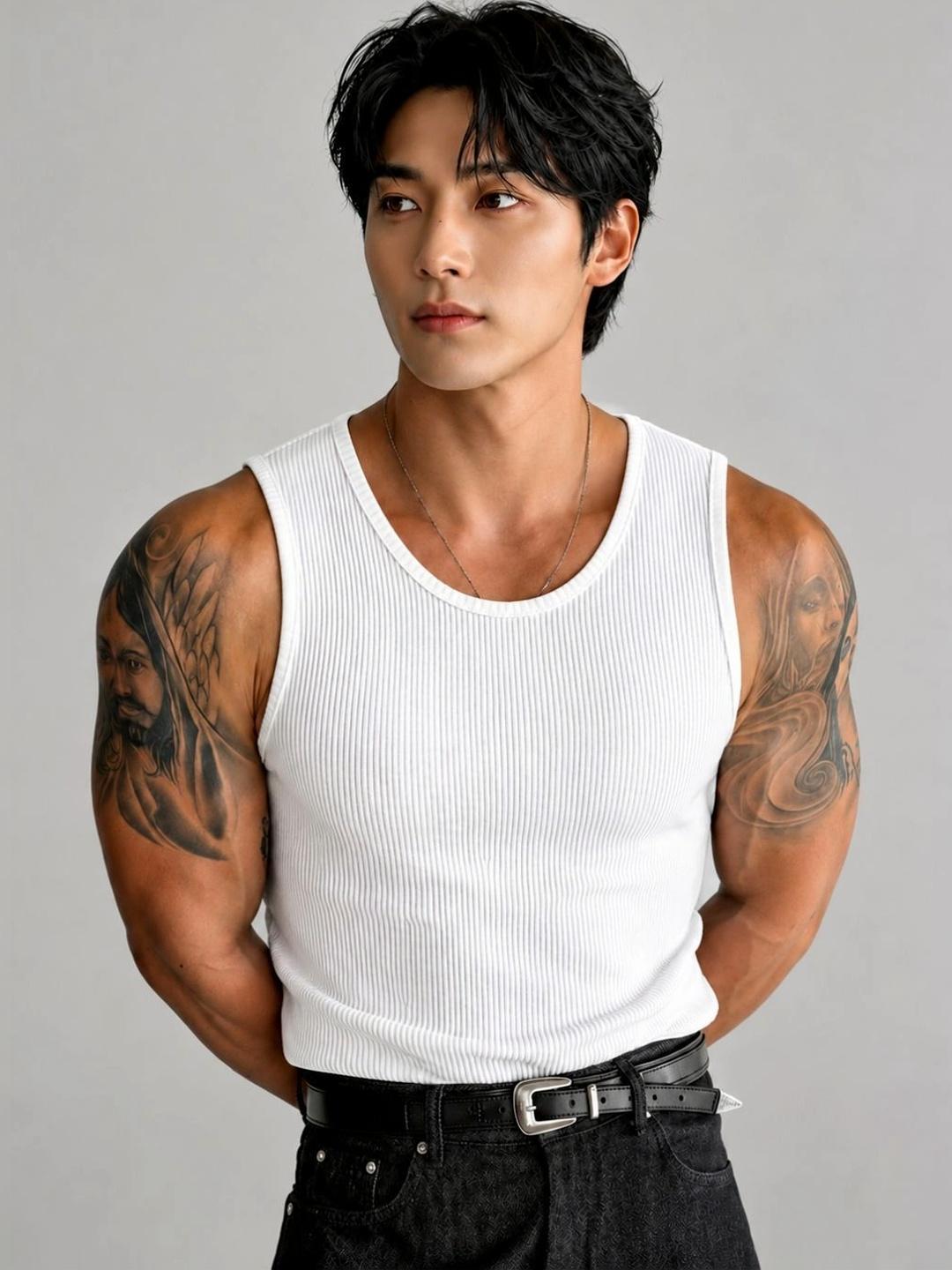 Buy ROCKWELL Self Design Cotton Tank - - Apparel for Men