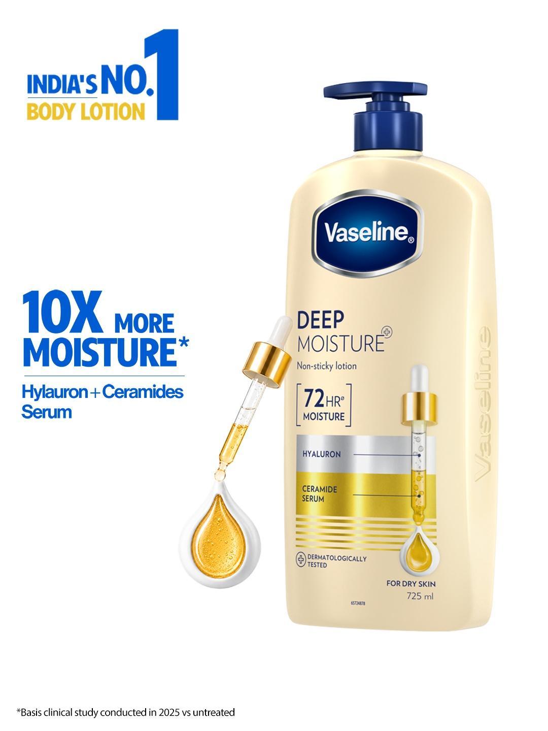 Buy Vaseline Deep Moisture Body Lotion With Ceramide Hyaluron For Dry Skin 725 Ml - - Personal Care for Unisex