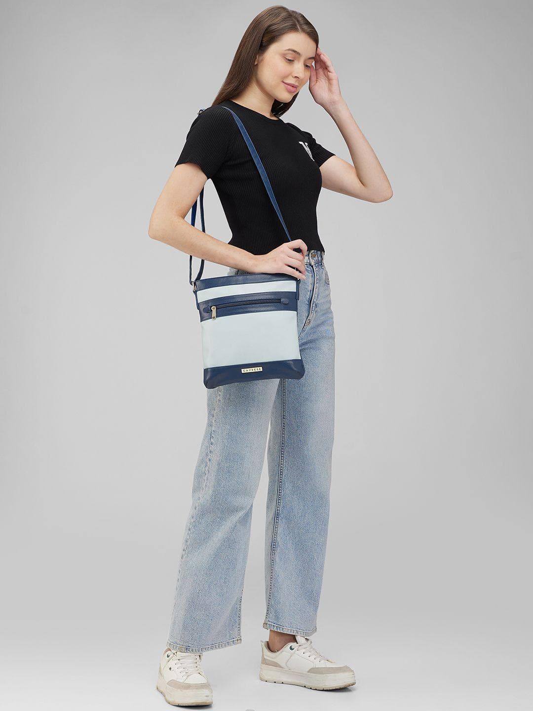 Caprese Marciano Women Navy Medium Sling Bag