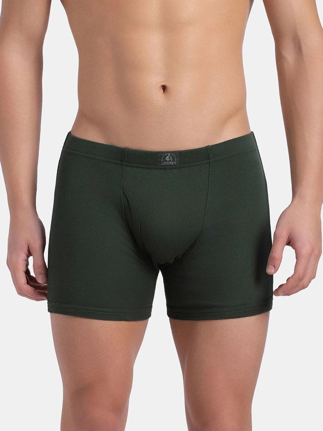 Buy Jockey Combed Cotton Rib Boxer Brief With Ultrasoft And Durable Waistband 8008 - - Apparel for Men