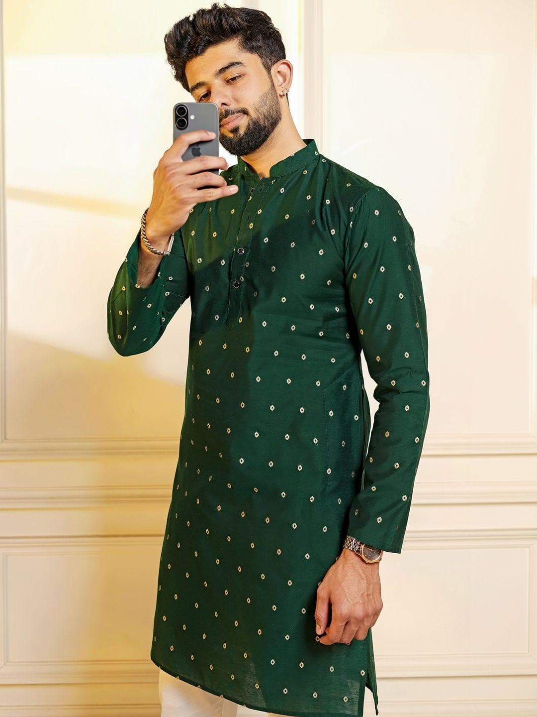Koshin Men Grandeur & Majestic Artwork Kurta