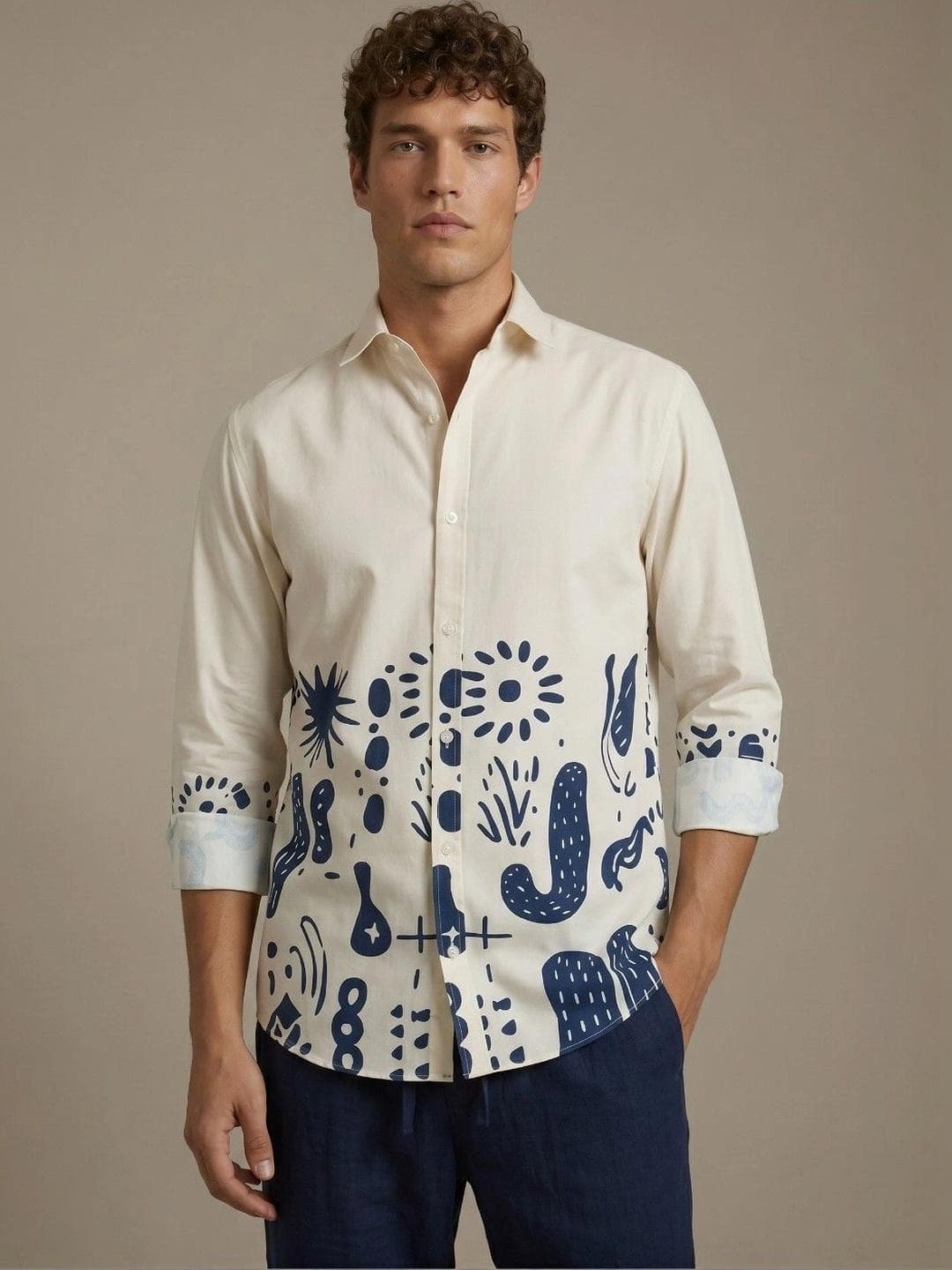glitchez Men Standard Printed Casual Shirt