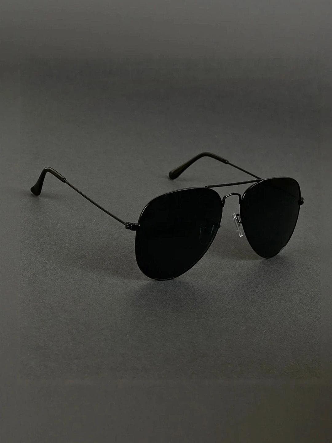 IFLASH Unisex Full Rim UV Protected Aviator Sunglasses AVIAT GLASS FUL BLACK