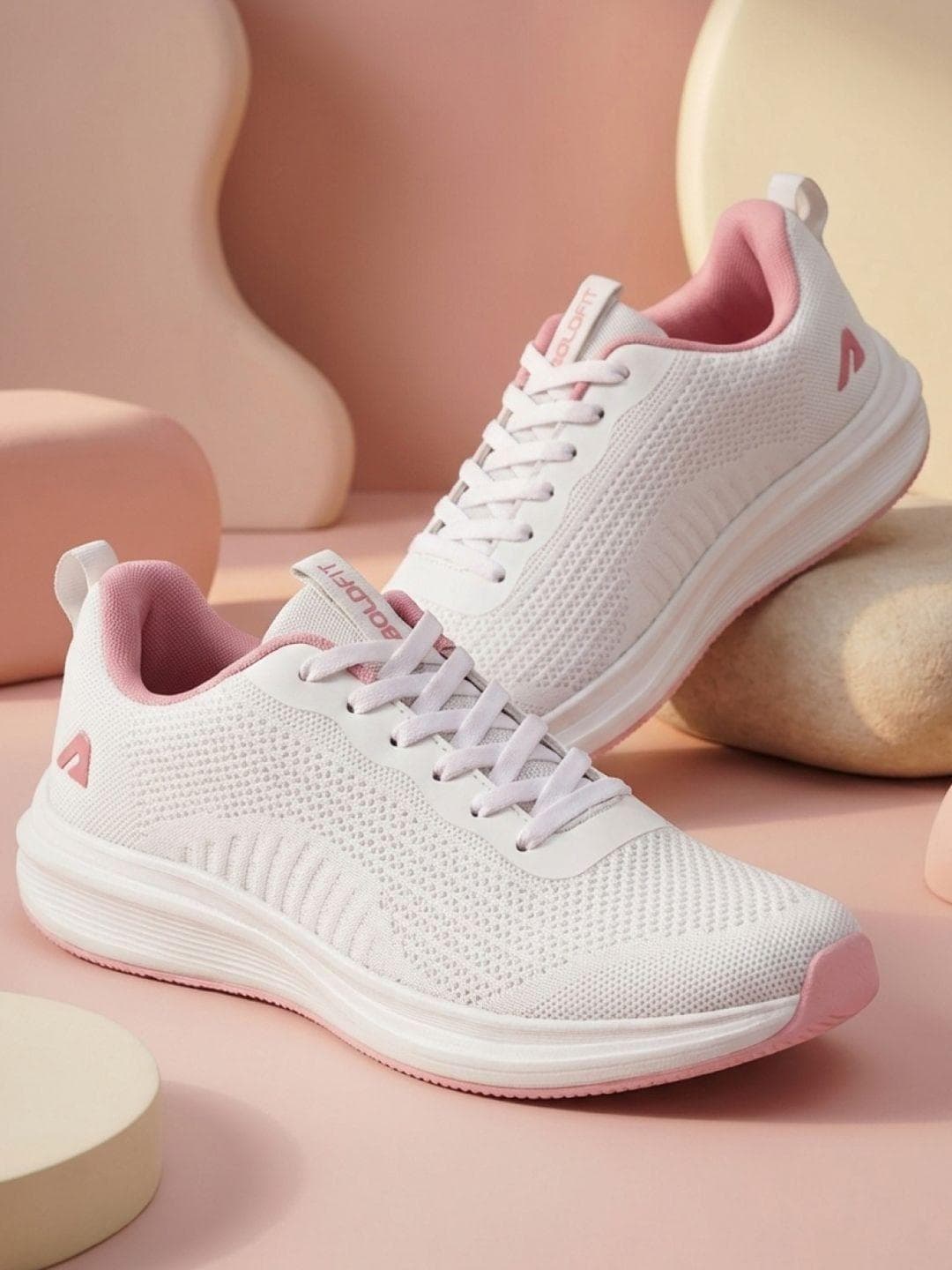 BOLDFIT Women White Progressx Running & Walking Sports Shoes