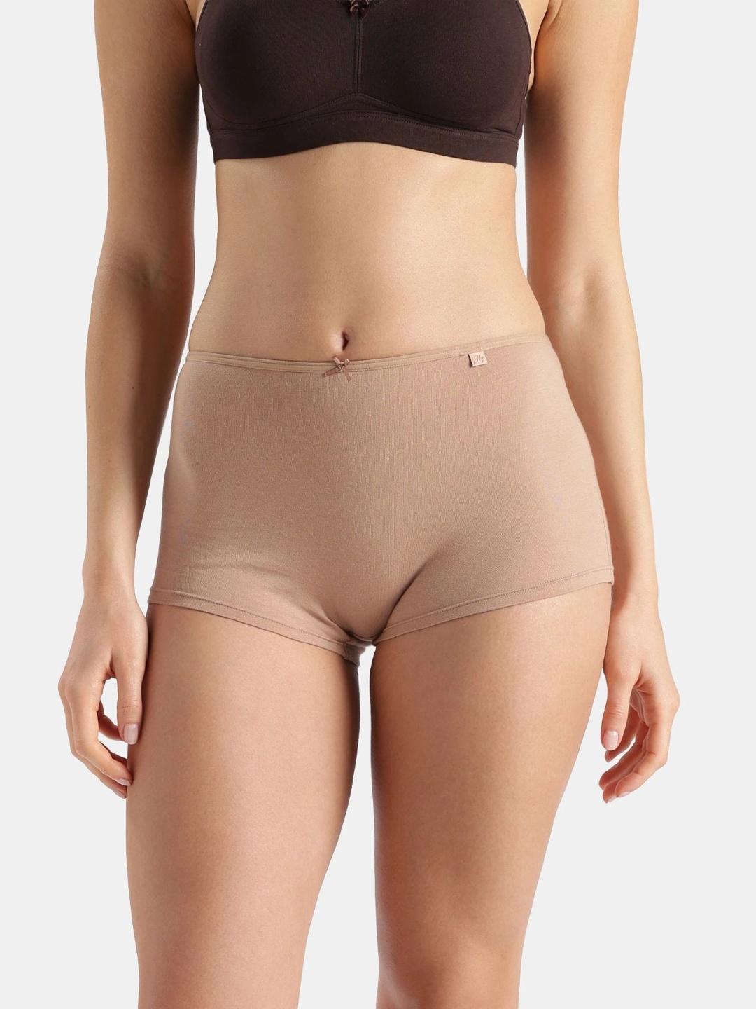 Buy Jockey Pack Of 2 High Coverage Combed Cotton Stretch Boy Leg Briefs SS04 - - Apparel for Women