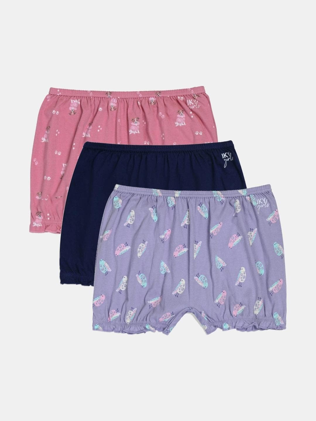 Jockey Pack of 3 Super Combed Cotton Bloomers with Ultrasoft Waistband - SG06