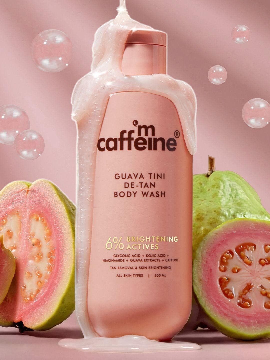 Buy MCaffeine Detan Body Wash With 1% Glycolic 5% Niacinamide Kojic Acid For Dark Spots 300ml - - Personal Care for Unisex