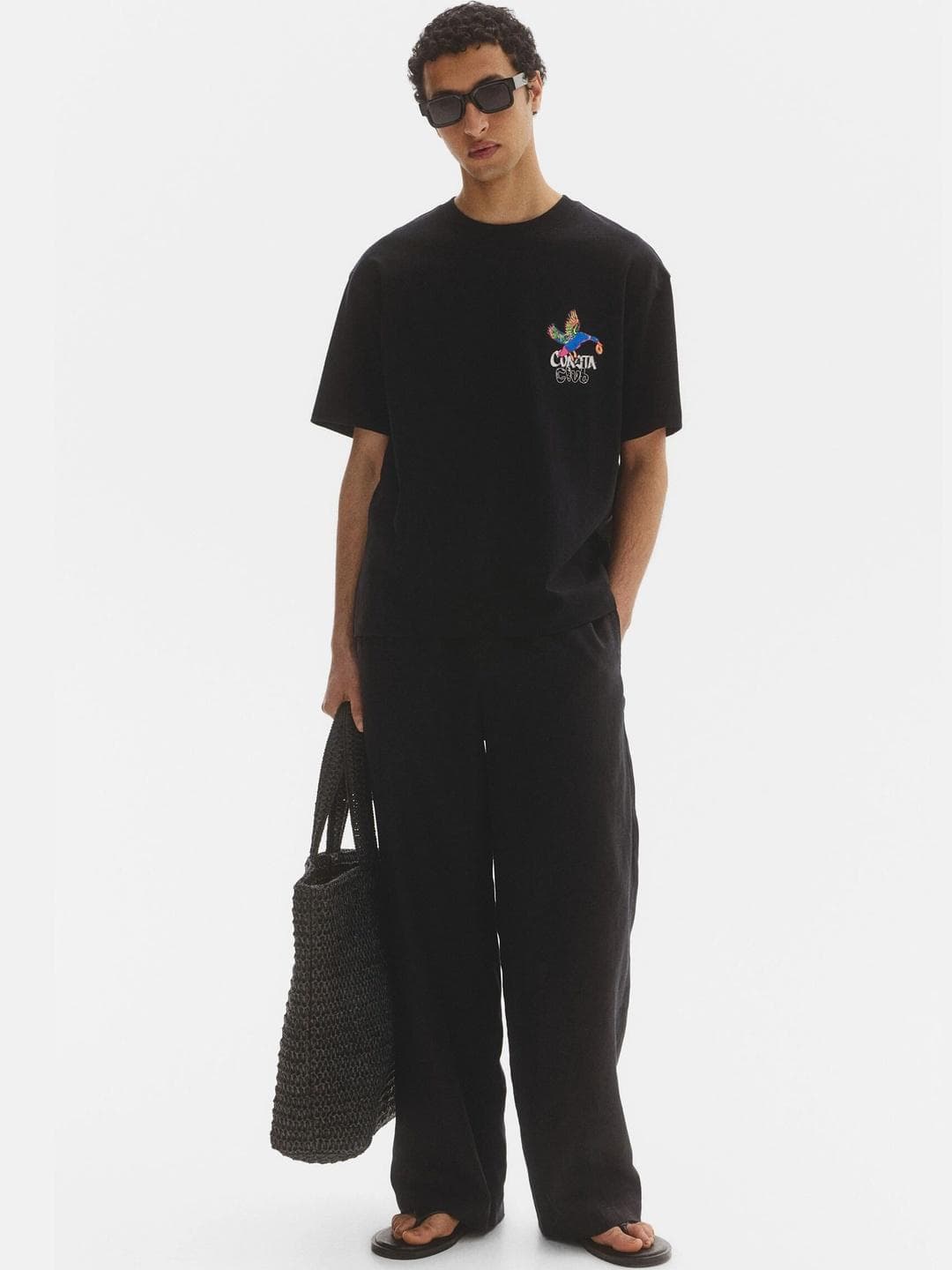 H&M Relaxed Fit Printed Cotton T-shirt