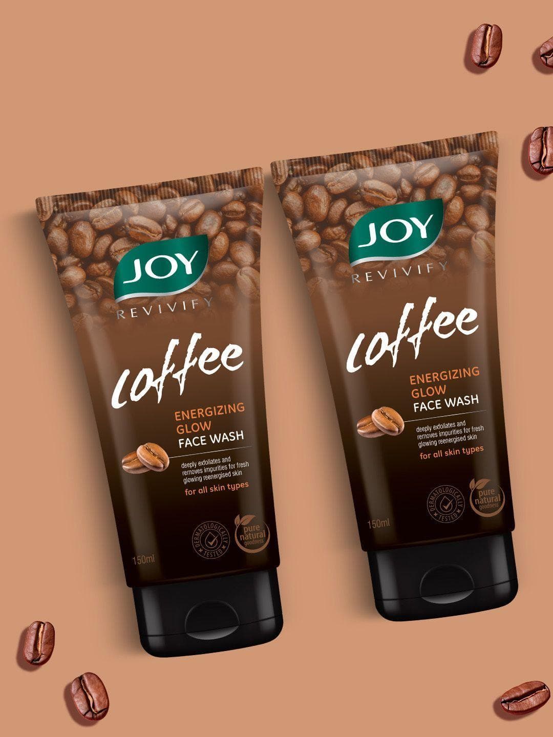 Buy JOY Set Of 2 Deep Exfoliation & Energized Glow Coffee Face Wash 150 Ml Each - - Personal Care for Unisex