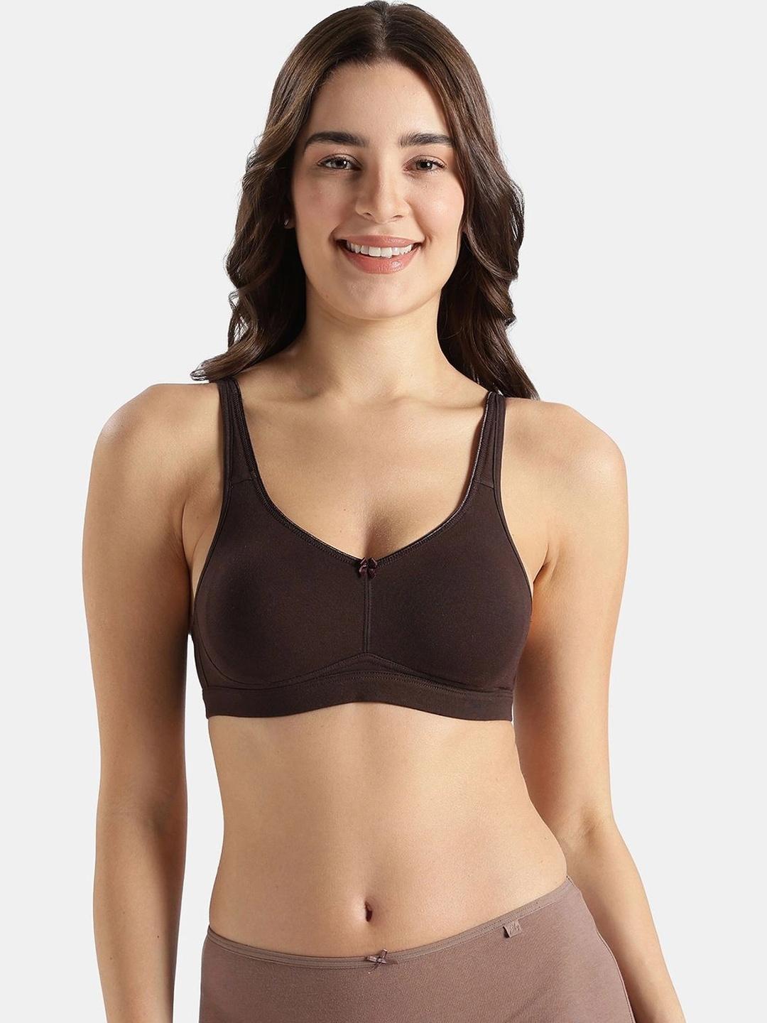 Buy Jockey Wirefree Non Padded Plus Size Cotton Elastane Stretch Full Coverage Everyday Bra FE41 - - Apparel for Women