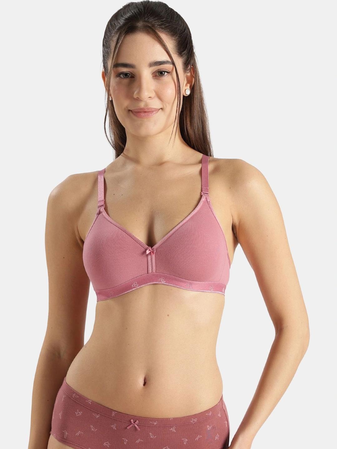 Buy Jockey Wirefree Non Padded Super Combed Cotton Elastane Stretch Everyday Bra 1581 - - Apparel for Women