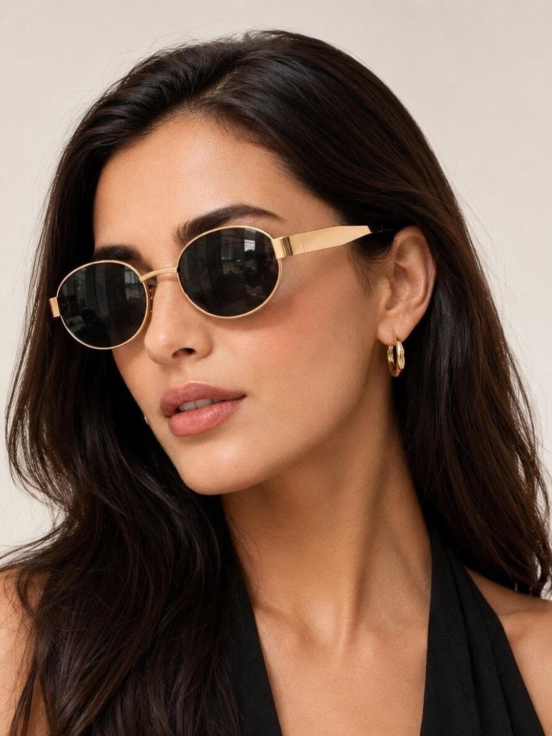 RORCE Women Oval Sunglass with UV Protected Lens