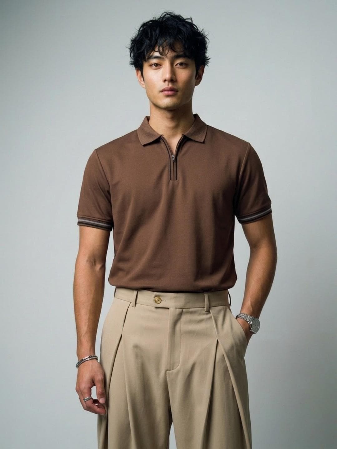 OvrWrk Polo Collar Regular Fit T-shirt