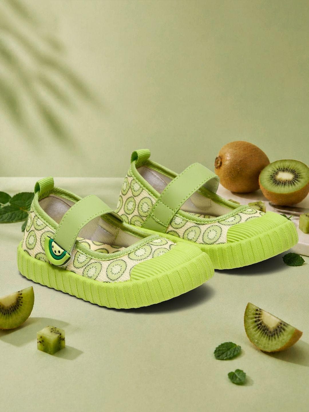 Buy ONYC Girls Kiwi Textured Round Toe Velcro Ballerinas - - Footwear for Girls