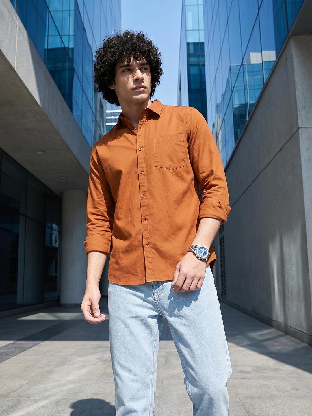 The Roadster Life Co. Spread Collar Casual Shirt