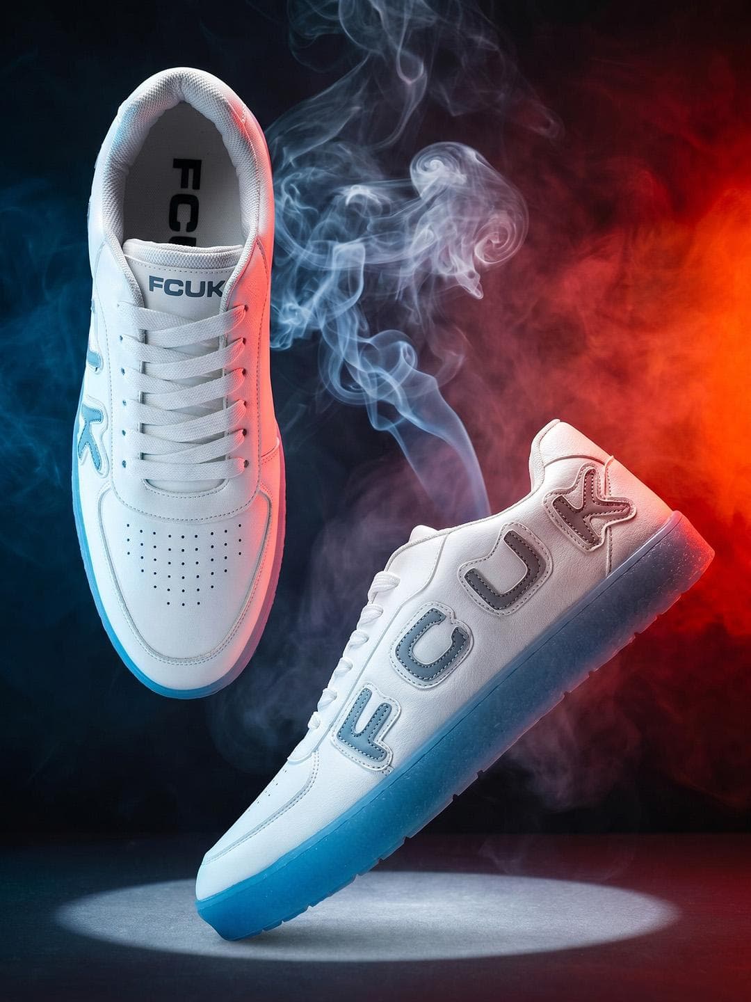 FCUK Men Perforated Everyday Sneakers
