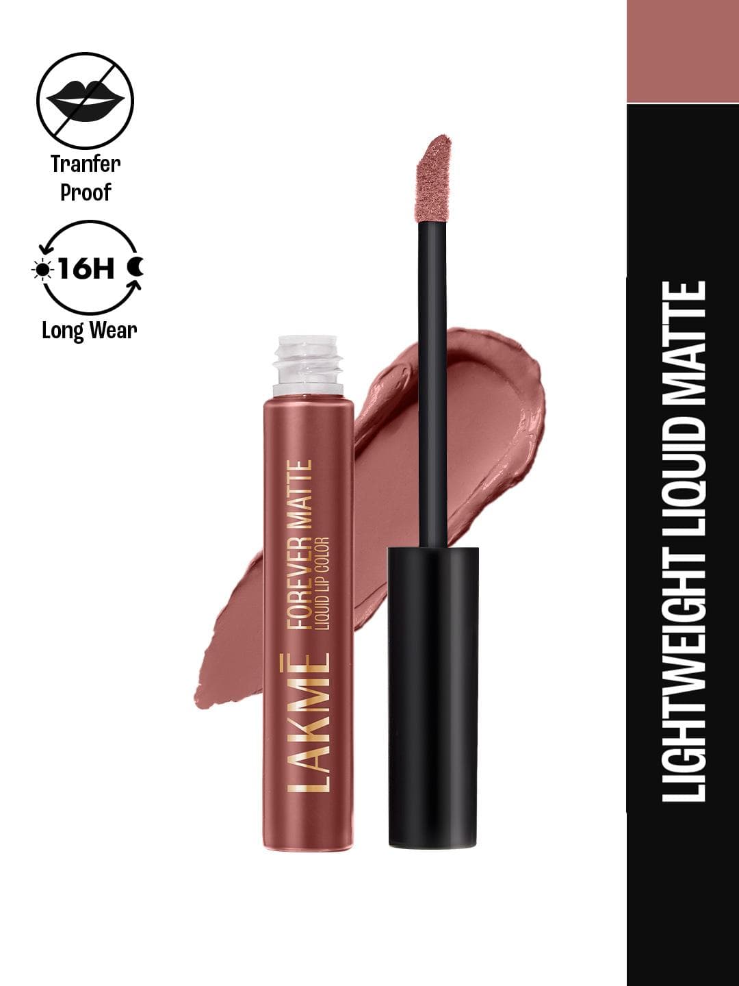 Buy Lakme Forever Matte Lightweight & Transferproof 16Hr Liquid Lipstick 5.6ml Nude Hue - - Personal Care for Women